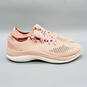 Crocs Shoes Womens 8 Pink LiteRide 360 Pacer Walking Athletic Sneakers Comfort